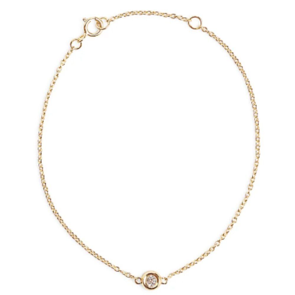 NEW MARRIN COSTELLO GOLD & TOPAZ  SOLEIL BRACELET WITH GIFT POUCH 7" RETAIL $150